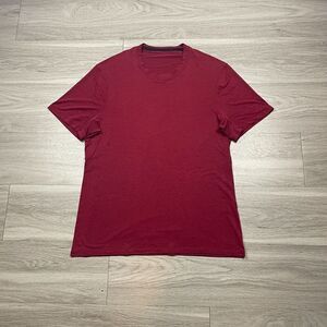 Lululemon Shirt Mens Medium Red Running Gym Training Active